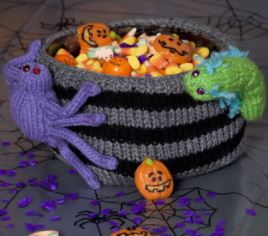 Candy Bowl With Bugs Halloween