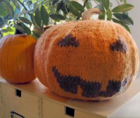 Halloween Knitting Project Pumpkin