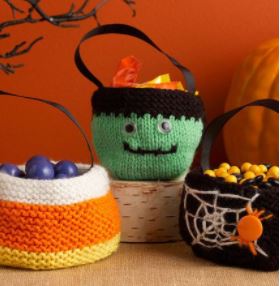 Knitted Candy Bowl Halloween