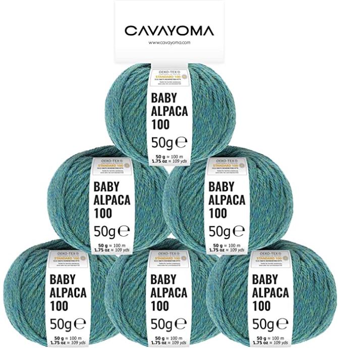 Cavayoma Baby Alpaca Yarn - 50 Gram 6 Pack